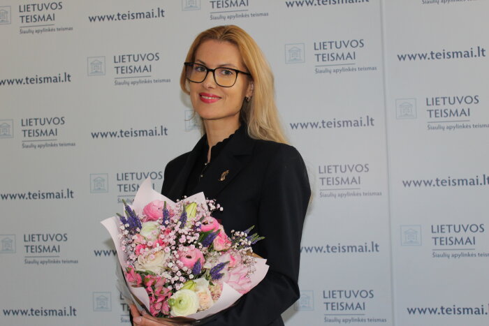 Šiaulių rūmų teisėja G. Bunikienė atsisveikino su kolektyvu 