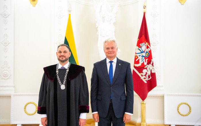 Lietuvos Respublikos prezidentūroje prisiekė Šiaulių apylinkės teismo teisėjas E. Gerika 